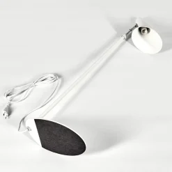 Lampadaire Corralcay Chrome, Blanc, 1 Lumiere