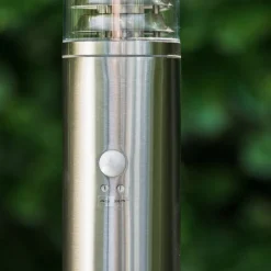 Lampadaire Dakar Acier Inoxydable, 1 Lumiere, Detecteur De Mouvement