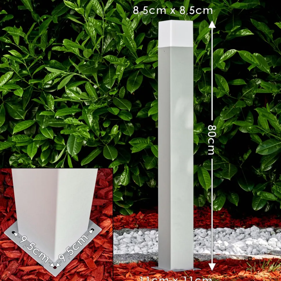 Lampadaire D'Exterieur Algier Led Gris, 1 Lumiere