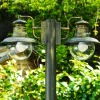 Lampadaire D'Exterieur Brilliant Artu Or, Noir, 2 Lumieres