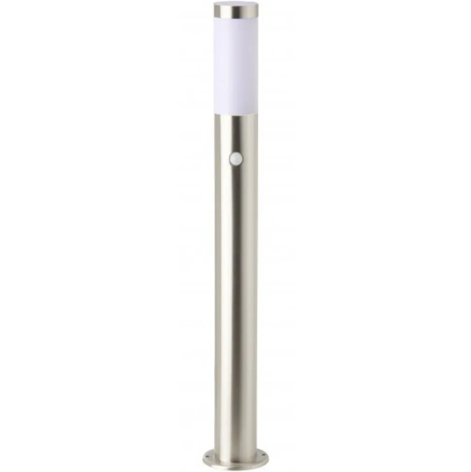 Lampadaire D'Exterieur Brilliant Chorus Acier Inoxydable, 1 Lumiere, Detecteur De Mouvement