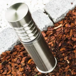 Lampadaire D'Exterieur Dakar Acier Inoxydable, 1 Lumiere