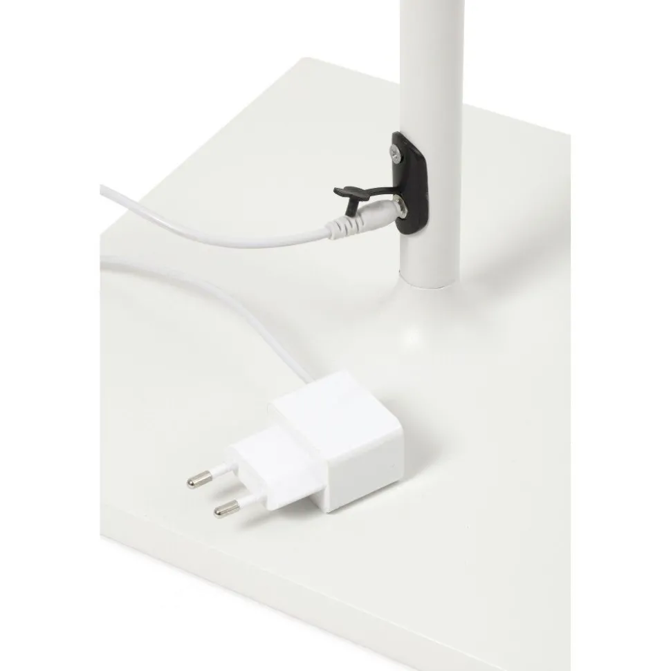 Lampadaire D'Exterieur Faro Barcelona Toc Led Blanc, 1 Lumiere