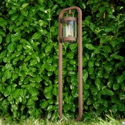 Lampadaire D'Exterieur Fulham Rouille, 1 Lumiere