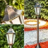 Lampadaire D'Exterieur Hongkong Frost Brun Dore, 1 Lumiere