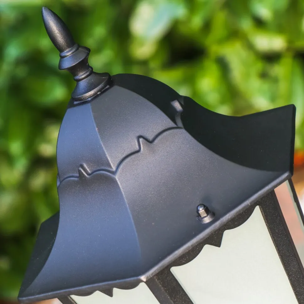 Lampadaire D'Exterieur Hongkong Frost Noir, 1 Lumiere