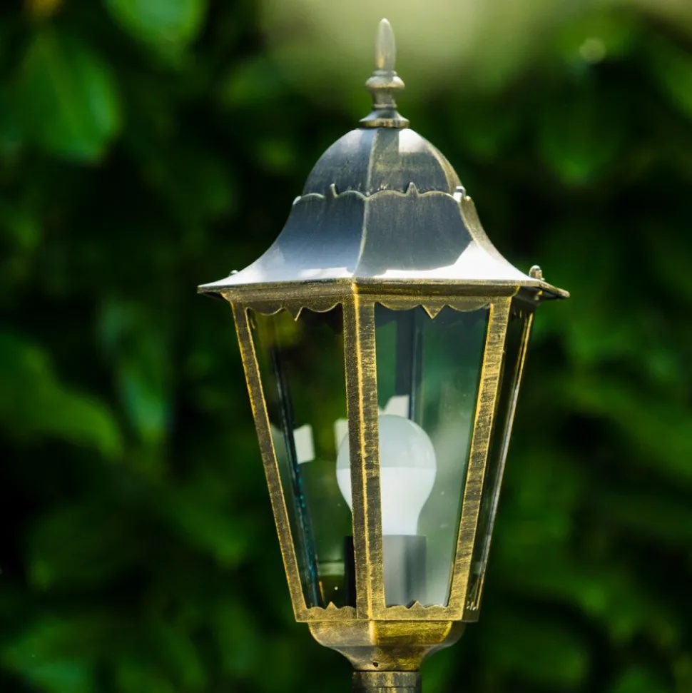 Lampadaire D'Exterieur Hongkong Bronze, Or, 1 Lumiere