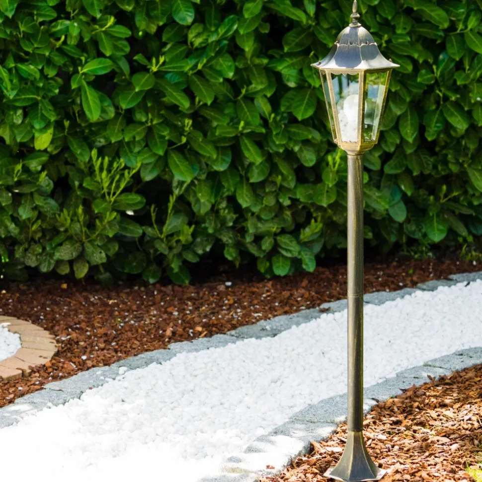 Lampadaire D'Exterieur Hongkong Bronze, Or, 1 Lumiere