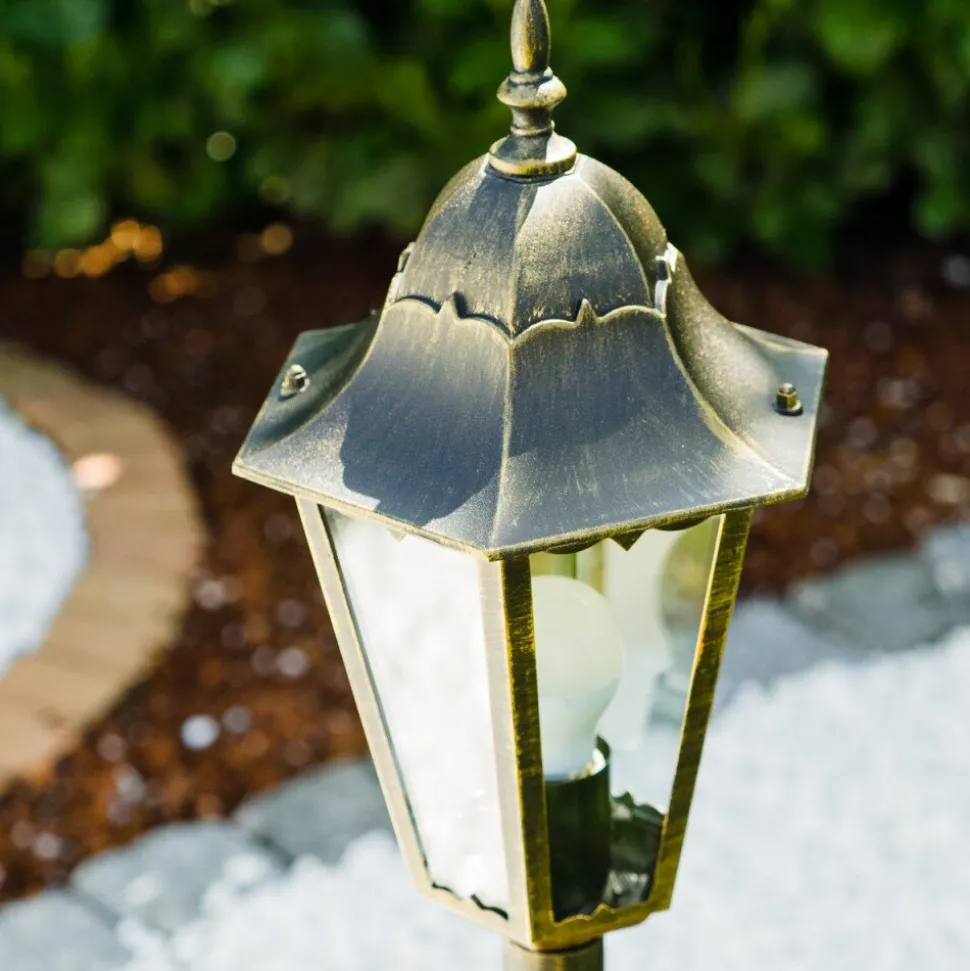 Lampadaire D'Exterieur Hongkong Bronze, Or, 1 Lumiere
