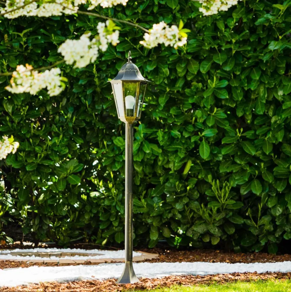 Lampadaire D'Exterieur Hongkong Bronze, Or, 1 Lumiere