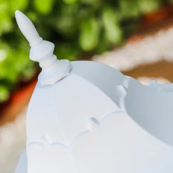 Lampadaire D'Exterieur Hongkong Frost Blanc, 1 Lumiere