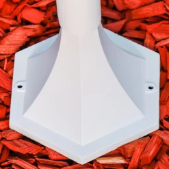 Lampadaire D'Exterieur Hongkong Frost Blanc, 1 Lumiere