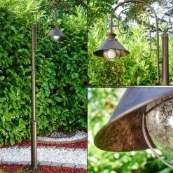 Lampadaire D'Exterieur Lohja Rouille, 1 Lumiere
