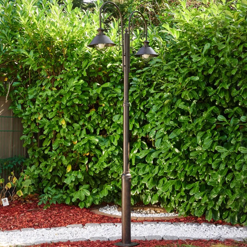 Lampadaire D'Exterieur Lohja Rouille, 2 Lumieres