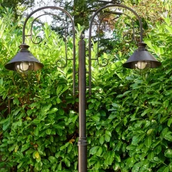 Lampadaire D'Exterieur Lohja Rouille, 2 Lumieres