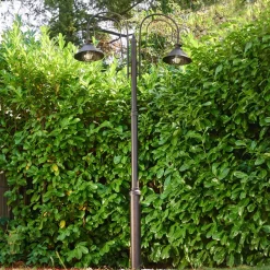Lampadaire D'Exterieur Lohja Rouille, 2 Lumieres