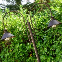 Lampadaire D'Exterieur Lohja Rouille, 2 Lumieres