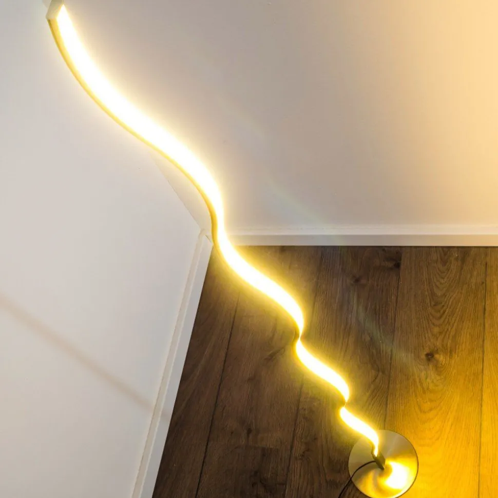 Lampadaire Dillon Led Nickel Mat, 1 Lumiere