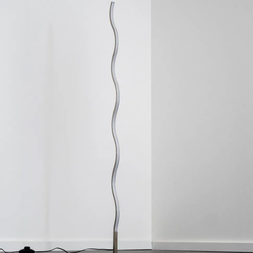 Lampadaire Dillon Led Nickel Mat, 1 Lumiere
