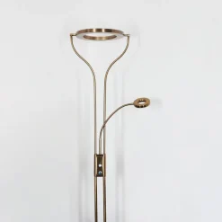Lampadaire Donna Led Vieux Laiton, 2 Lumieres