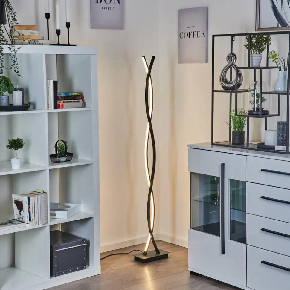 Lampadaire Eaglesham Led Noir, 1 Lumiere