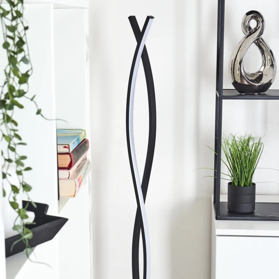Lampadaire Eaglesham Led Noir, 1 Lumiere