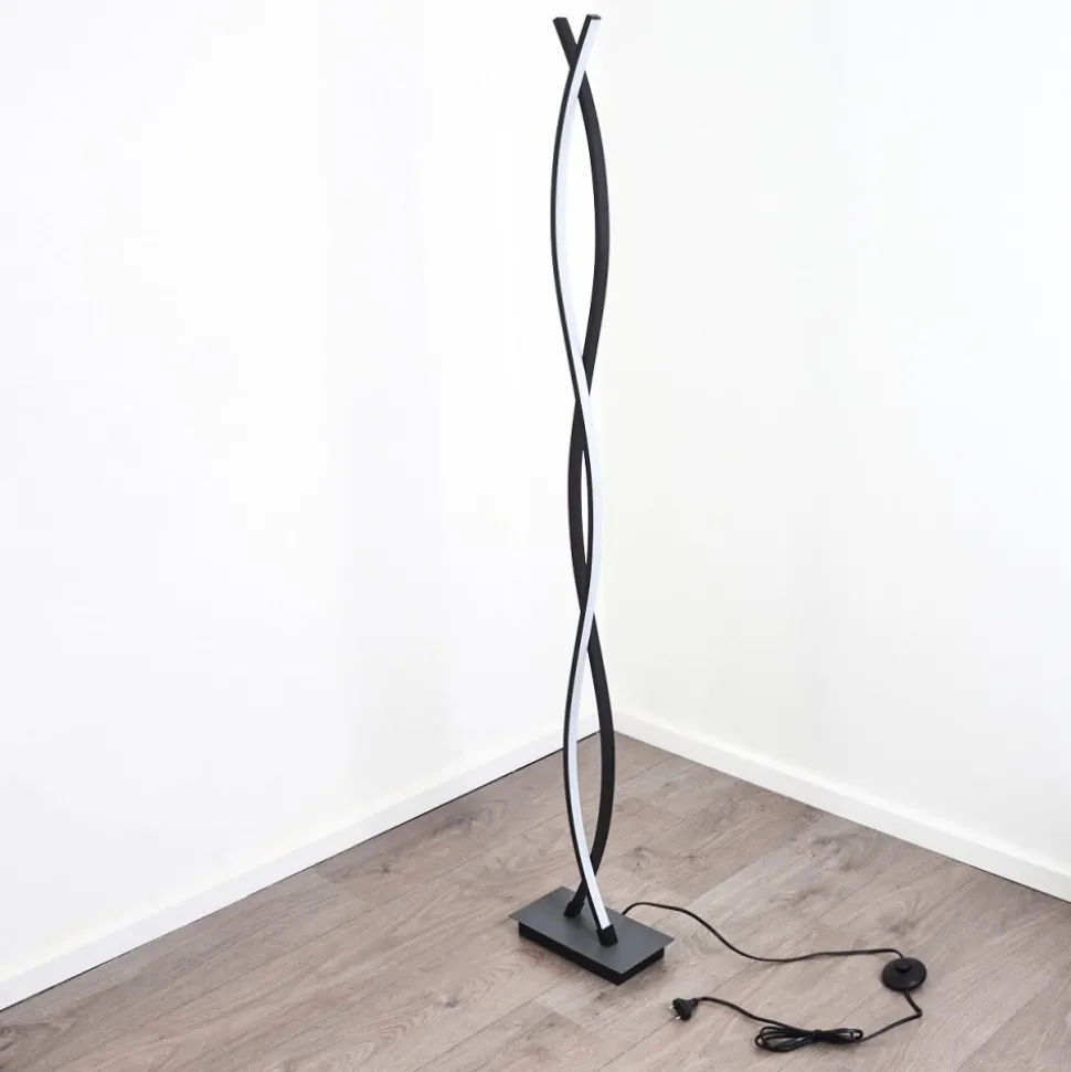Lampadaire Eaglesham Led Noir, 1 Lumiere