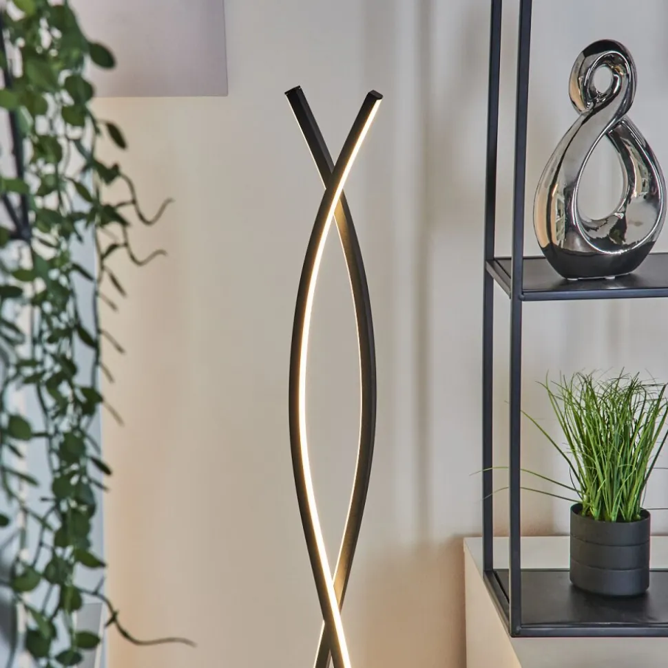 Lampadaire Eaglesham Led Noir, 1 Lumiere