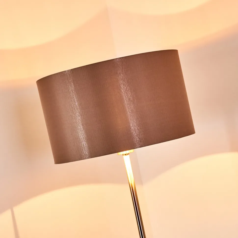 Lampadaire Elsa Nickel Mat, 1 Lumiere