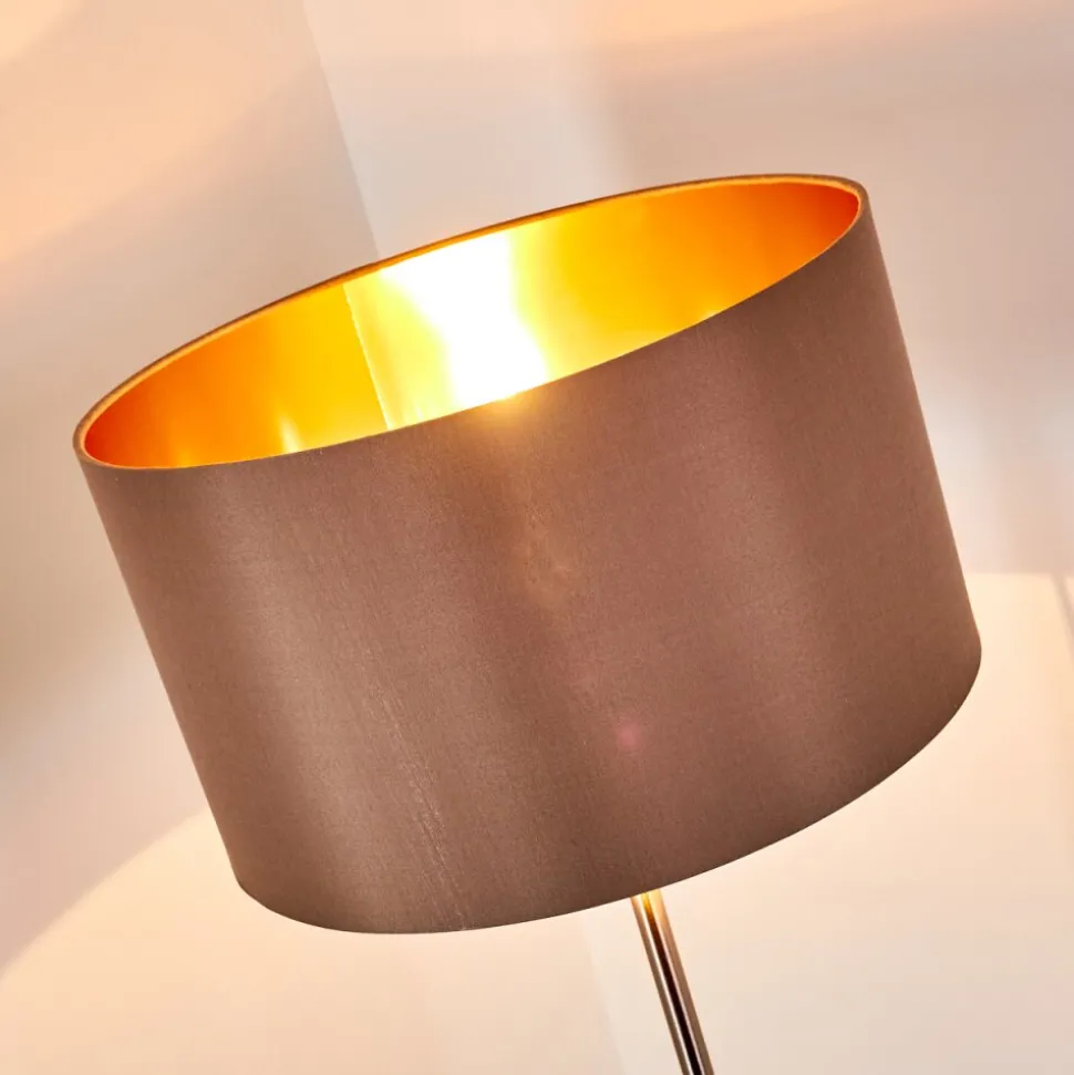 Lampadaire Elsa Nickel Mat, 1 Lumiere