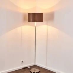 Lampadaire Elsa Nickel Mat, 1 Lumiere