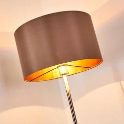 Lampadaire Elsa Nickel Mat, 1 Lumiere
