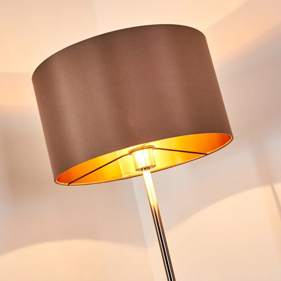Lampadaire Elsa Nickel Mat, 1 Lumiere