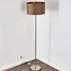Lampadaire Elsa Nickel Mat, 1 Lumiere