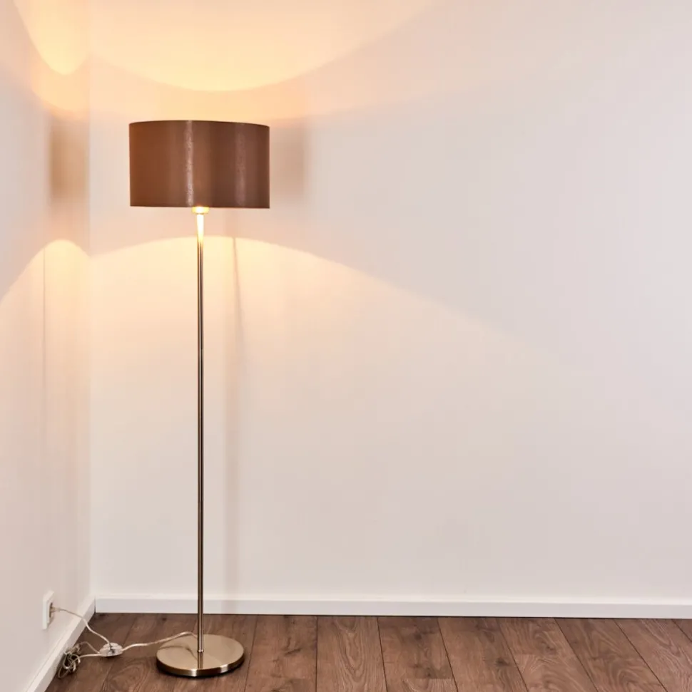 Lampadaire Elsa Nickel Mat, 1 Lumiere