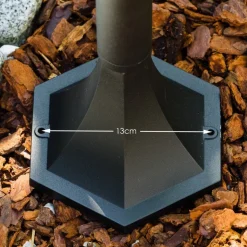 Lampadaire Exterieur Bristol Noir, 1 Lumiere, Detecteur De Mouvement