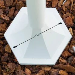 Lampadaire Exterieur Bristol Blanc, 1 Lumiere