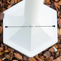 Lampadaire Exterieur Bristol Blanc, 1 Lumiere, Detecteur De Mouvement