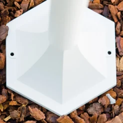 Lampadaire Exterieur Bristol Blanc, 1 Lumiere, Detecteur De Mouvement
