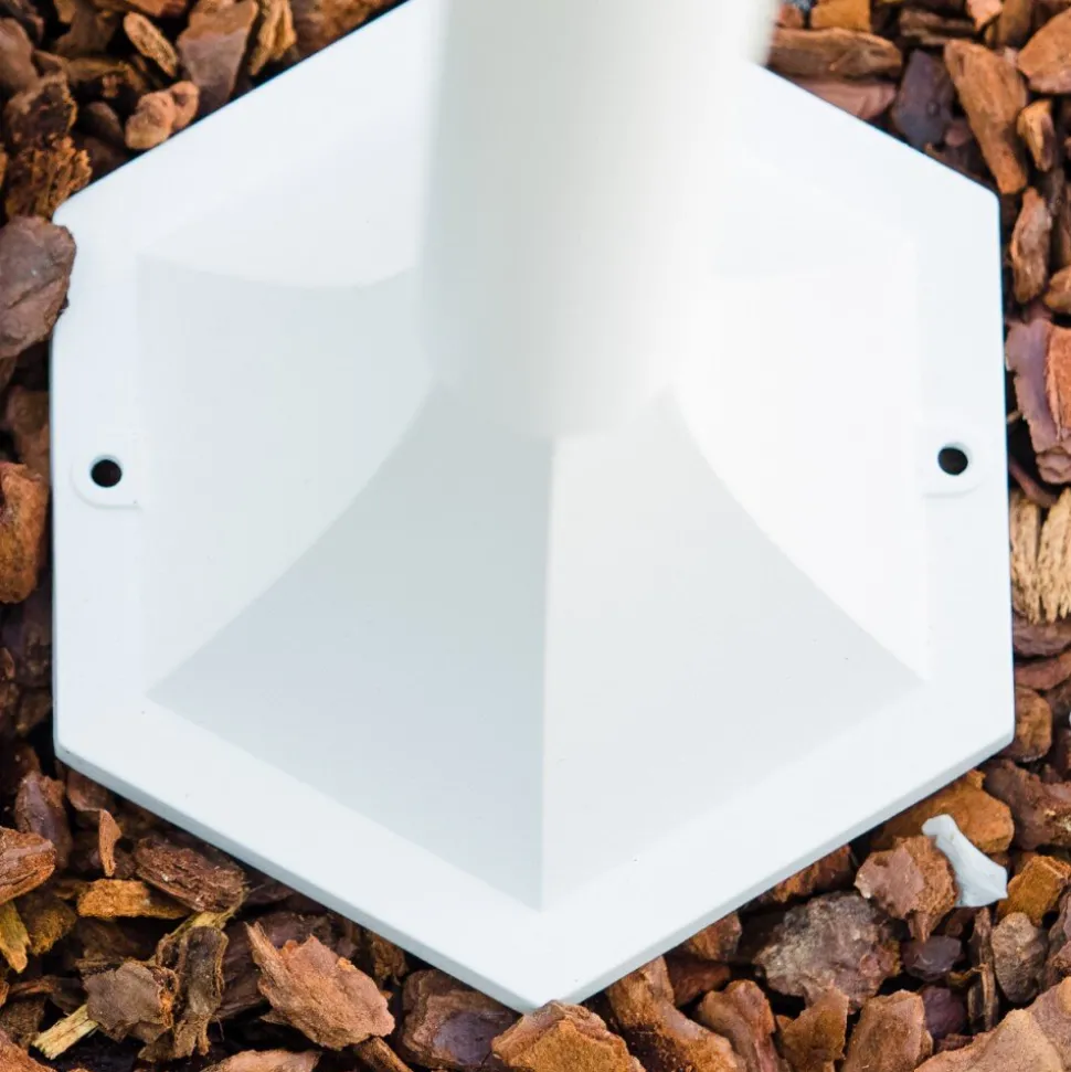 Lampadaire Exterieur Bristol Blanc, 1 Lumiere, Detecteur De Mouvement