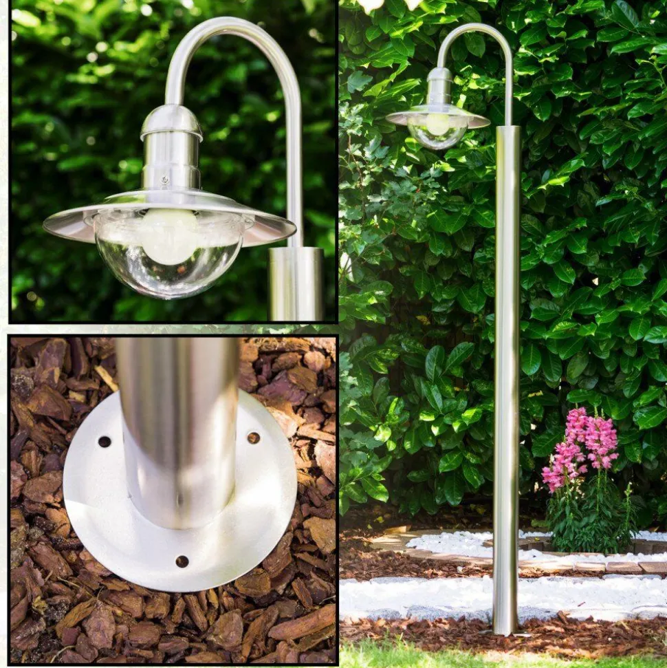 Lampadaire Exterieur Elima Acier Inoxydable, 1 Lumiere