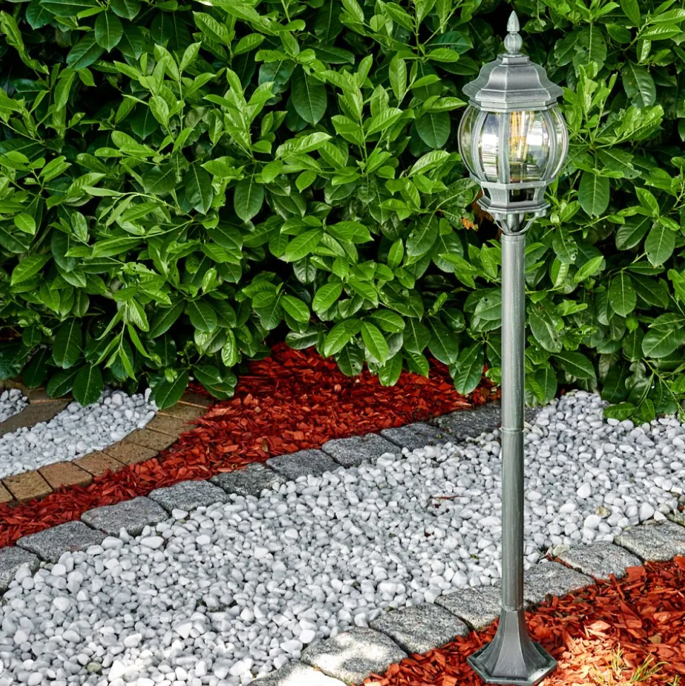 Lampadaire Exterieur Lentua Vert, Noir, 1 Lumiere