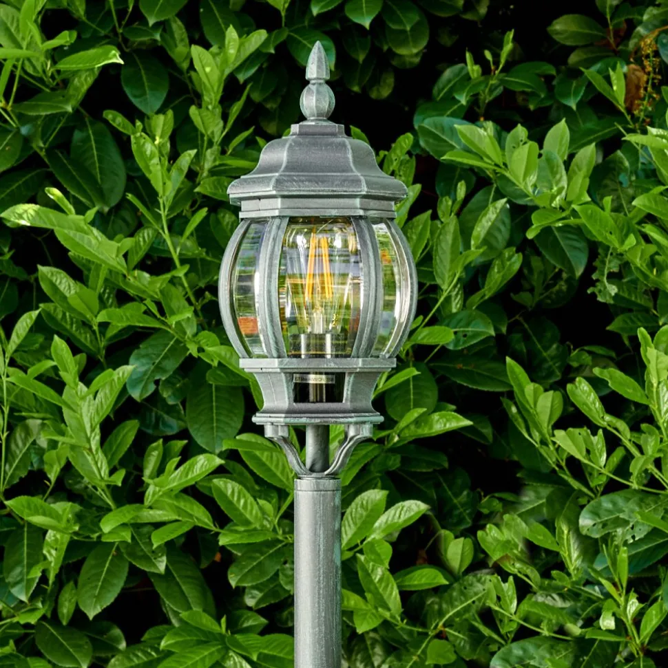 Lampadaire Exterieur Lentua Vert, Noir, 1 Lumiere