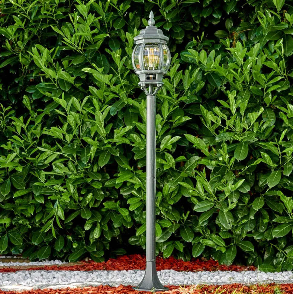 Lampadaire Exterieur Lentua Vert, Noir, 1 Lumiere