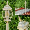 Lampadaire Exterieur Lentua Or, 1 Lumiere