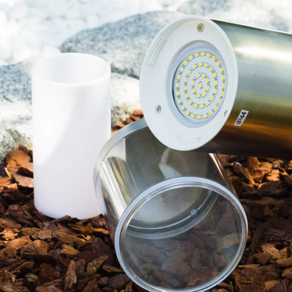 Lampadaire Exterieur Leon Led Acier Inoxydable, 1 Lumiere