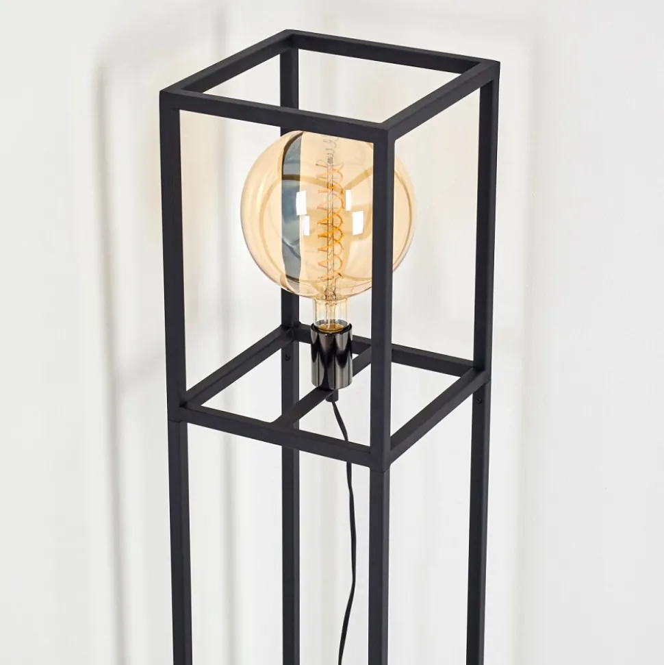 Lampadaire Flambeau Noir, 1 Lumiere