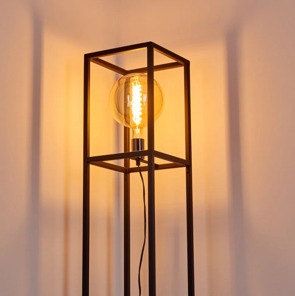 Lampadaire Flambeau Noir, 1 Lumiere