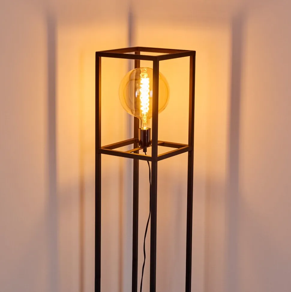 Lampadaire Flambeau Noir, 1 Lumiere