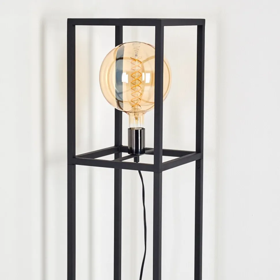 Lampadaire Flambeau Noir, 1 Lumiere